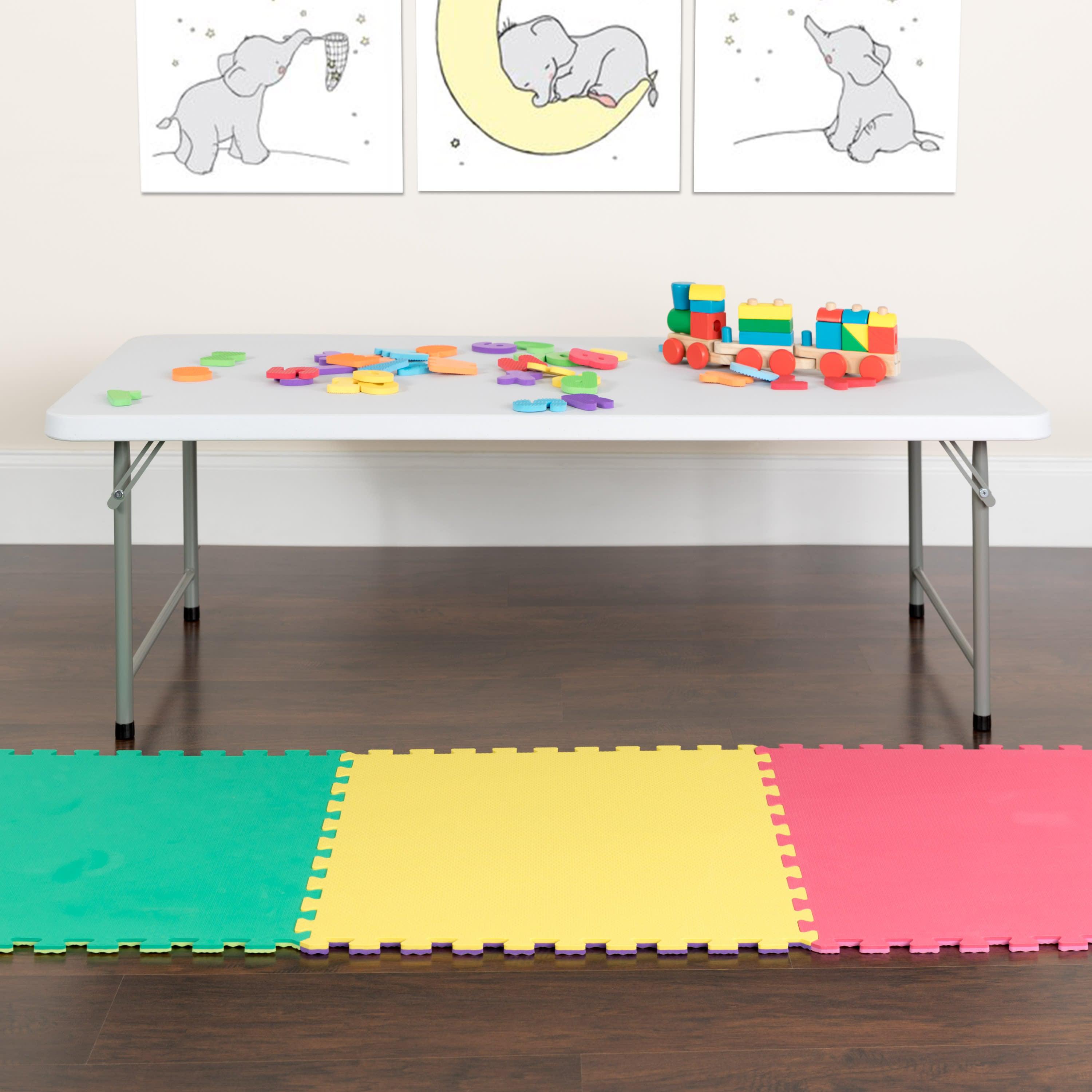 Kids plastic on sale folding table